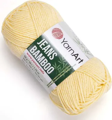 Produktbild von YarnArt Jeans Bamboo Garn: Antiallergische Bambus-Acryl-Mischung, 50g/150m