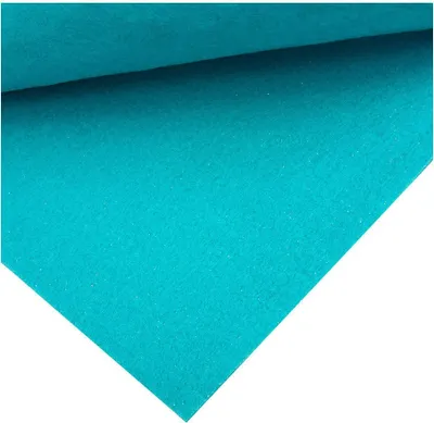 Obrázok produktu pre Filc 1 mm 30 x 40 cm jemný trblietavý tyrkysový
