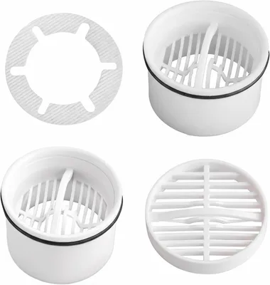 Produktbild von 2er Set Haarsieb mit Tauchrohr für Viega Tempoplex