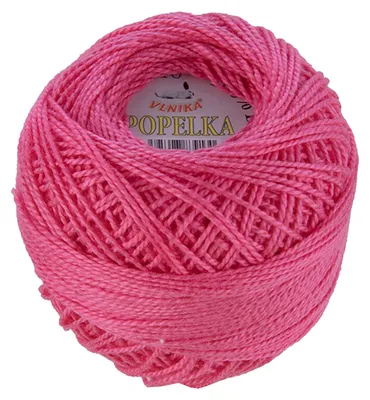 10g Kreuzstickgarn / Häkelgarn Popelka pink