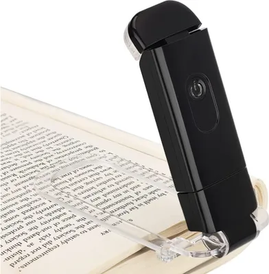 Produktbild von Leselampe Buch Klemme, USB Wiederaufladbare Klemmleuchte für Lesen im Bett, 2 Helligkeitsstufen Leselicht, Warmweißes Buchlampe, Geschenk für Kinder und Bücherwürmer Rosa