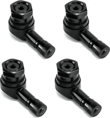 Image de Adaptateur 4 vitesses en alliage d'aluminium pour motos - Rallonge de valve de pneu et compensation de pression - Diamètre de jante : 113 mm