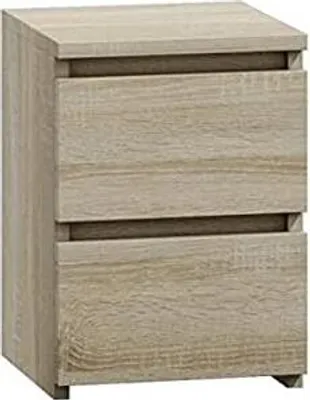 Produktbild von CDF Nachttisch M2 Malwa, Nachtschrank | Farbe: Eiche Sonoma | Ideal für Schlafzimmer, Kinderzimmer, Teenager | Einfache Montage