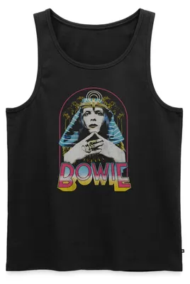 Produktbild von Spreadshirt David Bowie Egyptian Männer Premium Tank Top, L, Schwarz