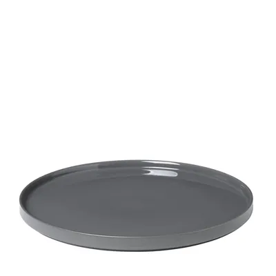 Produktbild von Blomus Pilar Servierteller, Teller, Essteller, Geschirr, Keramik, Pewter, 35 cm, 63965