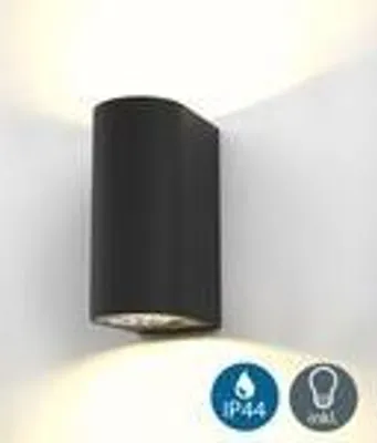 Obrázek produktu pro LED venkovní světlo Venkovní nástěnné světlo IP44 nástěnný reflektor Koupelna GU10 BLACK