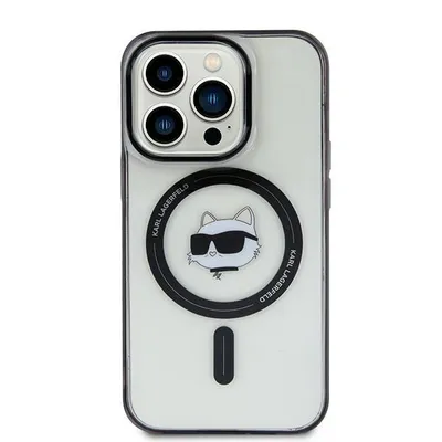 Obrázek produktu pro Karl Lagerfeld IML Choupette Head MagSafe - pouzdro pro iPhone 15 / 14 / 13  (průhledné)