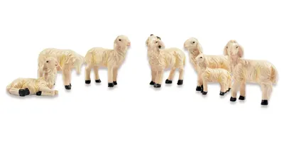 Produktbild von Riffelmacher Schafe für Weihnachtskrippe 6-tlg. - 2-3cm