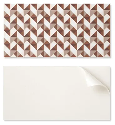 Obrázek produktu pro Vinylová deska s potiskem – dekorace do ložnice, rozměry 100 x 50 cm, geometrický vzor trojúhelníků