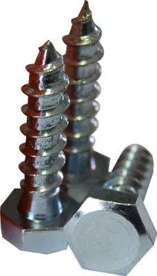 Produktbild von 20 Stück Schlüsselschrauben verzinkt 10x40 mm Sechskant-Holzschrauben (Stückpreis: € 0,20)