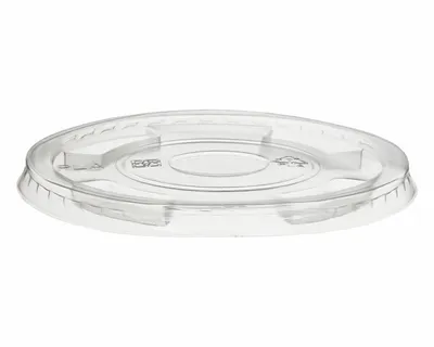 Produktbild von 50x Deckel flach ohne Loch zu Becher Ø 96 mm -Kunststoff (PLA)