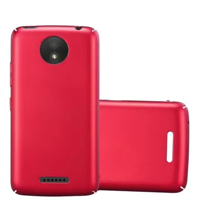 Image de Cadorabo Housse pour Motorola MOTO C PLUS Housse en rouge Hard Case Handy Etui