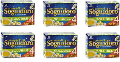 Produktbild von 6x STAR Camomilla Löslich Entspannendes Getränk Kamille 20 Beutel + 4 frei