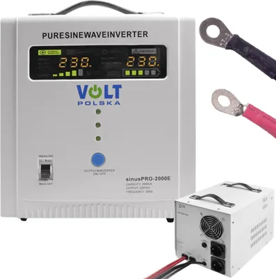Obrázek produktu pro Nouzový zdroj UPS SINUS PRO 2000E, 12/230V, s barevným displejem a toroidním transformátorem, 1250/2000W
