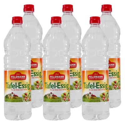 Produktbild von Feldmann Tafel-Essig -hell- (10 x 1,0L)