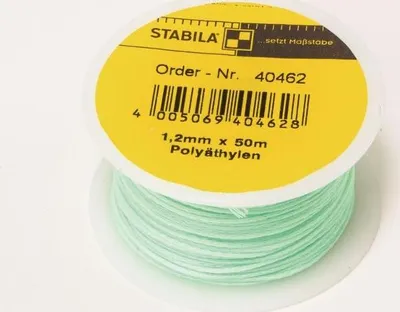 Produktbild von STABILA Maurerschnur Type PE-12-G, Polyethylen, 1,2 mm / 50 m, grün - 40462