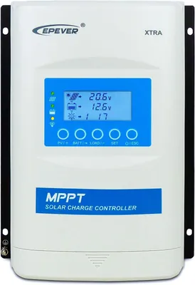 Immagine prodotto di Regolatore di carica solare MPPT da 30A per sistemi da 12V a 48V, con display LCD