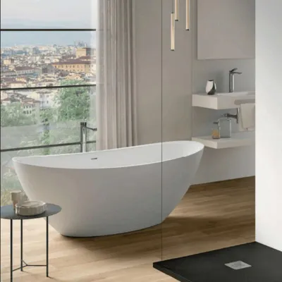 Produktbild von Mineralguss Badewanne LUMERA freistehend 167 cm