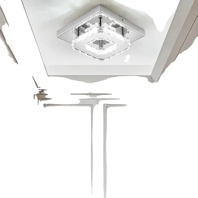 Immagine prodotto di Plafone, elegante design in cristallo, illuminazione brillante, 12 W, bianco freddo