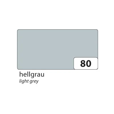 Produktbild von folia Tonpapier (B)500 x (H)700 mm 130 g/qm hellgrau 10 Blatt