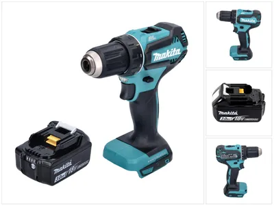 Immagine prodotto di Trapano avvitatore a batteria senza spazzole Makita DDF 485 F1 18 V 50 Nm + 1x batteria 3,0 Ah - senza caricabatterie