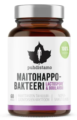Zdjęcie produktu dla Bakterie kwasu mlekowego Boulardii 60 kapsułek (probiotyki LactoSpore i Lynside)