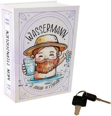 Produktbild von Mein Sternzeichen Booksafe - Wassermann