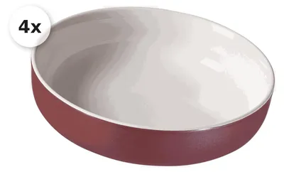 Produktbild von Suppenschale 19cm 4er Set Jasper beere