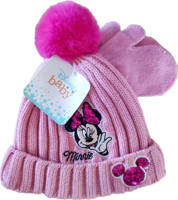 Produktbild von Disney Minnie Mütze und Handschuhe Set für Mädchen Winter