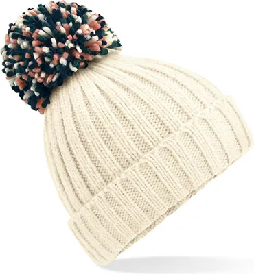 Image de Beechfield B390 | Bonnet Hygge - Doublure en shearling de haute qualité - Couleur : Blanc cassé - Taille : One Size