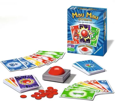 Produktbild von Ravensburger Die flotten Kleinen Ablegespiel Mau Mau Extreme 26701