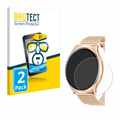 Produktbild von 2x Für Iaret Smartwatch 1.43" Schutzfolie BROTECT Displayschutz Display Schutz Folie Klar Transparent