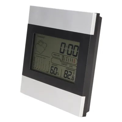 Obrázek produktu pro Hodiny s předpovědí počasí, hodiny s meteorologickou stanicí, hodiny s předpovědí počasí, digitální hodiny s předpovědí počasí, hodiny s teplotou a vlhkostí, digitální budík