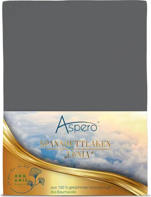 Produktbild von Aspero Bio-Baumwoll Spannbettlaken