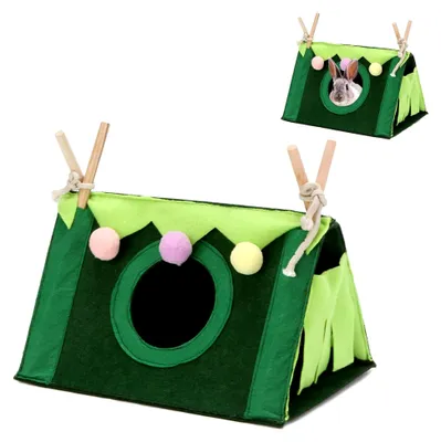 Produktbild von Meerschweinchenbett, Versteck für Meerschweinchen, Eckhängematte für Kleintiere, Kuschelhöhle für Frettchen, Chinchillas, Igel, Hamster und Ratten