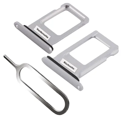Produktbild von iPHONE XR SIM KARTEN HALTER TRAY ADAPTER FACH STECKER SLOT CARD NADEL WEIß WEISS