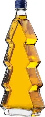 Immagine prodotto di Bottiglie di vetro KADAX a forma di albero di Natale, 500ml, 1 pezzo, bottiglie di Natale con tappo a vite, bottiglie di liquore per Natale, bottiglie di liquore vuote da riempire (blu)