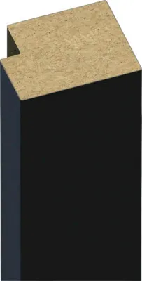 Obrázek produktu pro Ukončovací lišta k akustickému panelu černá 2800x28x22 mm