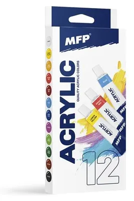 Produktbild von Farby akrylowe 12 kolorów 12 ml 6300391