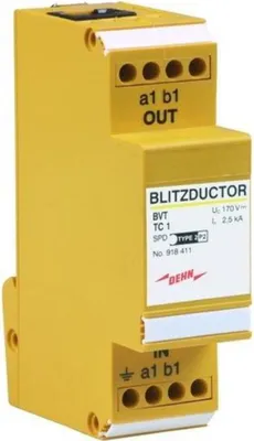 Zdjęcie produktu dla Ogranicznik przepięć 918411 BLITZDUCTOR BVT TC 1 (918411)