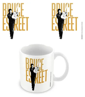 Image de Bruce Springsteen - "E Street" Mug à café PM12433 (Taille unique) (Blanc/Noir/Jaune)
