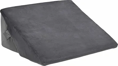 Image de Oreiller triangulaire vidaXL gris 55 x 55 x 26 cm en mousse viscoélastique