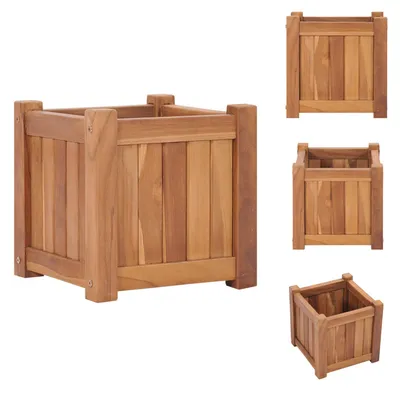 Produktbild von vidaXL Hochbeet 30x30x30 cm Massivholz Teak -  Blumentöpfe & Pflanzgefäße