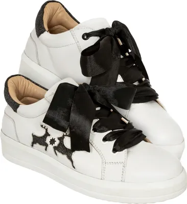 Produktbild von Sneaker DORLE Weiß Gold aus Ziegenleder
