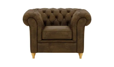 Produktbild von SLF24 - Sessel Chesterfield - Madagaskar 12 - Dunkelbraun