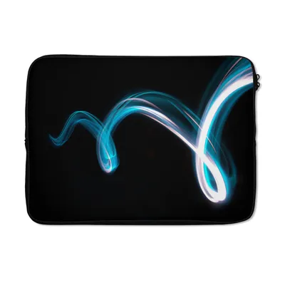 Produktbild von MuchoWow® Laptop Hülle 14 ZollHell - Blau - Abstrakt Laptoptasche - Laptoptasche - Stoßsicher - Schutzhaube