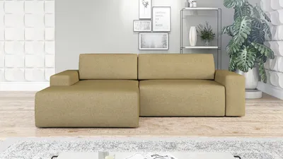 Produktbild von Ecksofa TOTI mit Schlaffunktion. Farbe: Beige 24.