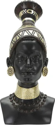 Image de Miroir mural en rotin et métal, dimensions 65,5 x 3 cm, couleur marron, modèle Almeria, marque Mauro Ferretti