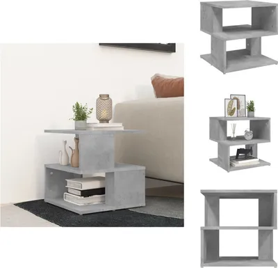 Produktbild von vidaXL Beistelltisch Betongrau 40x40x40 cm Holzwerkstoff -  Beistelltische