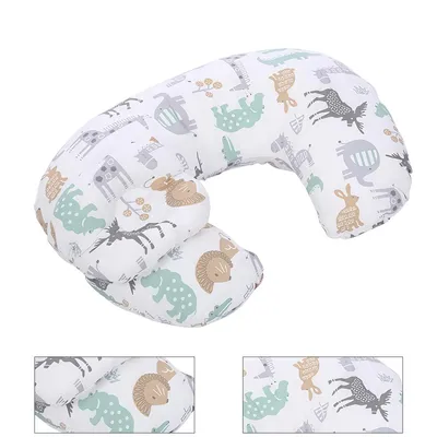 Produktbild von Baby Stillkissen für Stillen und Flaschenfütterung, Stützendes Stillkissen für Mütter, Bauchlage, Sitzunterstützung & Babykomfort